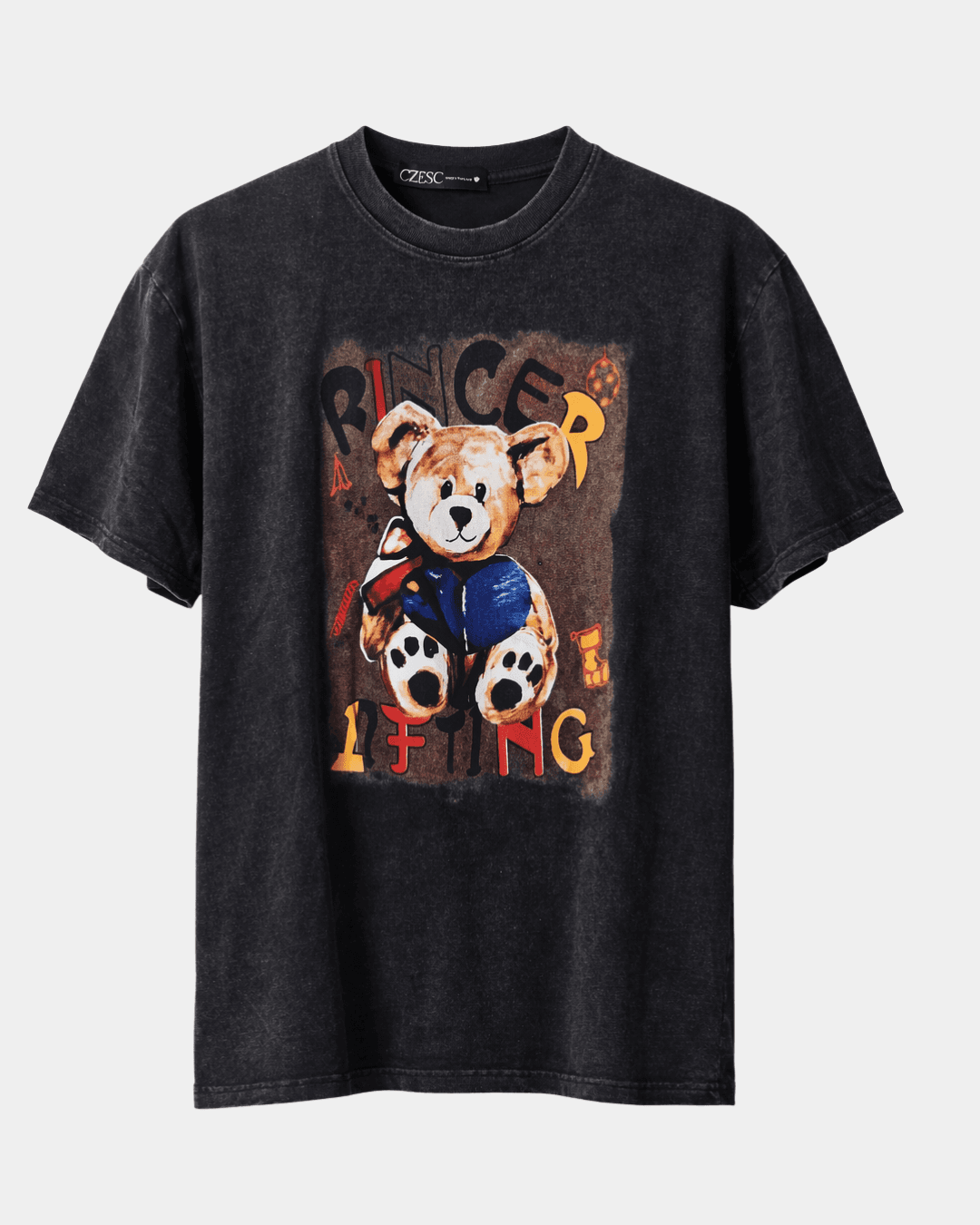 Vintage Washed Teddy Bear Graphic T-Shirt