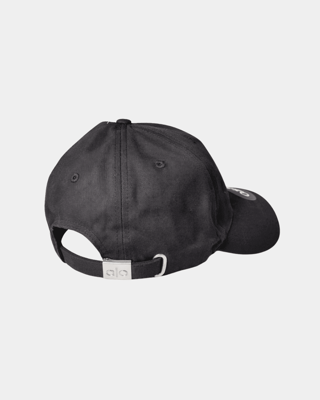 Alo Yoga Logo Cap Black Adjustable Strap Hat