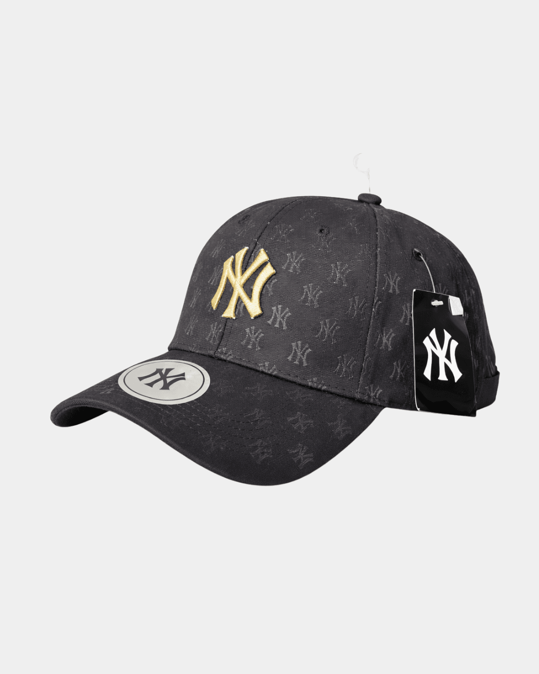 Gold Big NY Embroidered Adjustable Black Cap