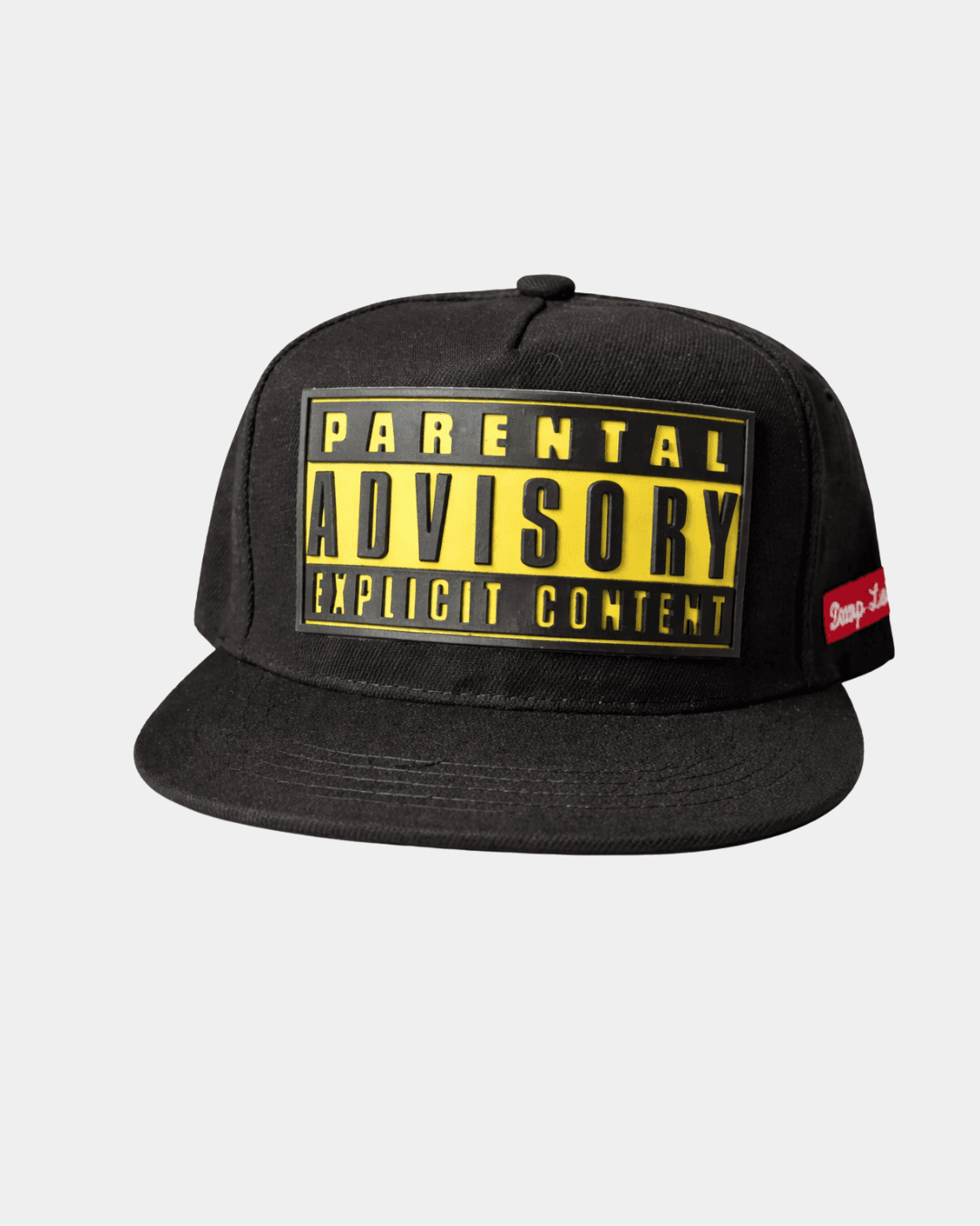 Parental Advisory Black Flat Brim Snapback Cap