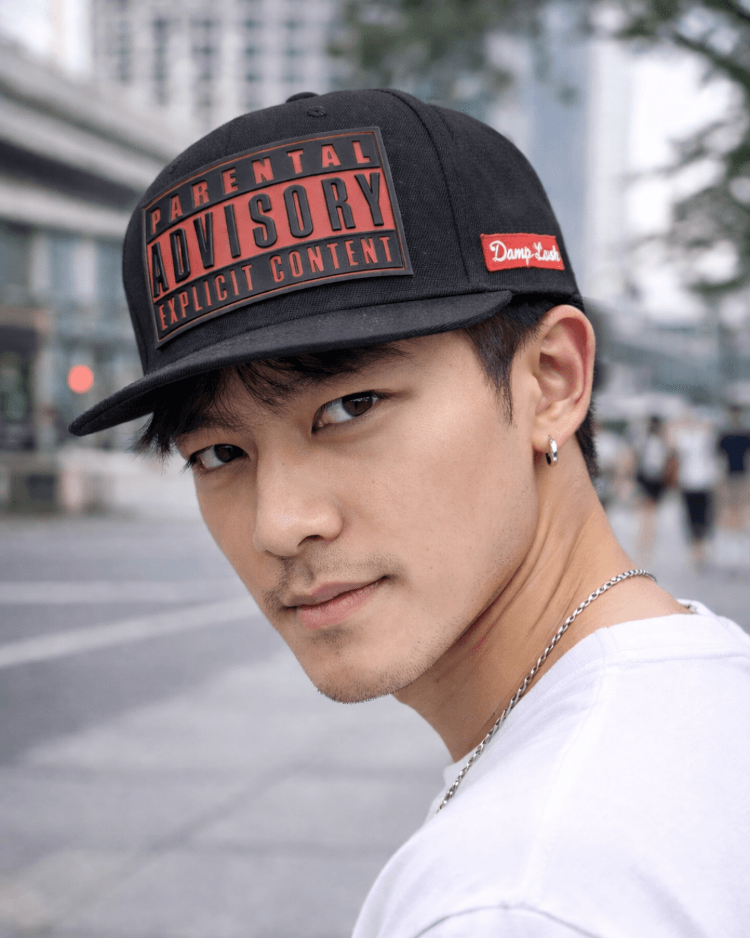 Parental Advisory Black & Red Snapback Cap