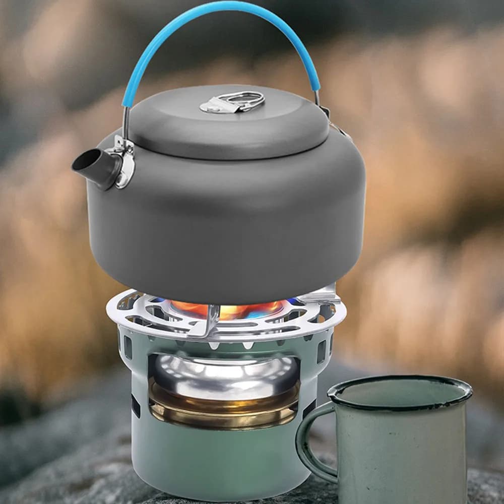 Portable Camping Stove with Alcohol Furnace – Outdoor Cooking Gear &amp; Accessories for Hiking, BBQ, and Camping